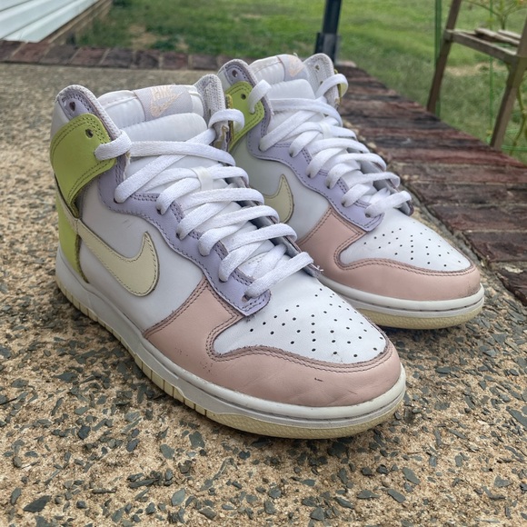 Nike Shoes - Women’s Nike Dunk High Lemon Twist Yellow White Peach